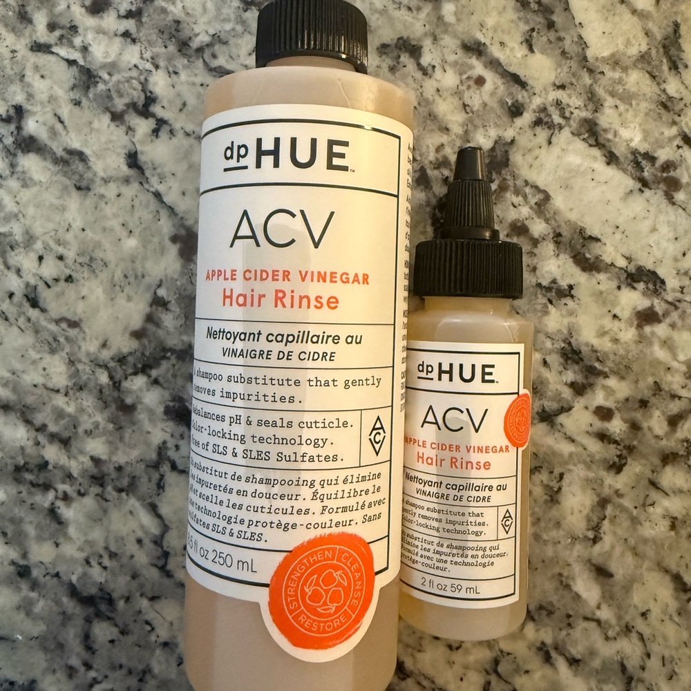 dpHUE Apple Cider Vinegar Hair Rinse with Travel Size